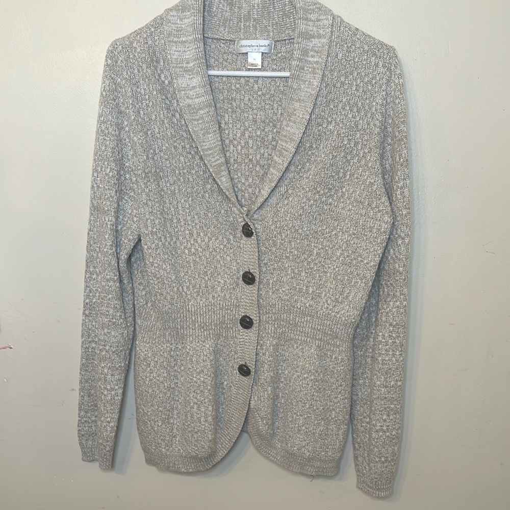 Cozy Gray Knit Cardigan